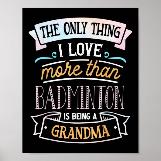 Het enige dat ik meer liefheb dan badminton is zij poster (Voorkant)