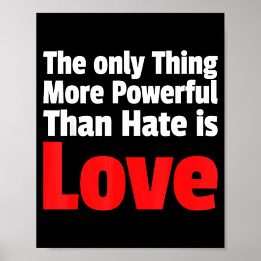 Het enige dat krachtiger is dan haat is liefde De Poster (Voorkant)