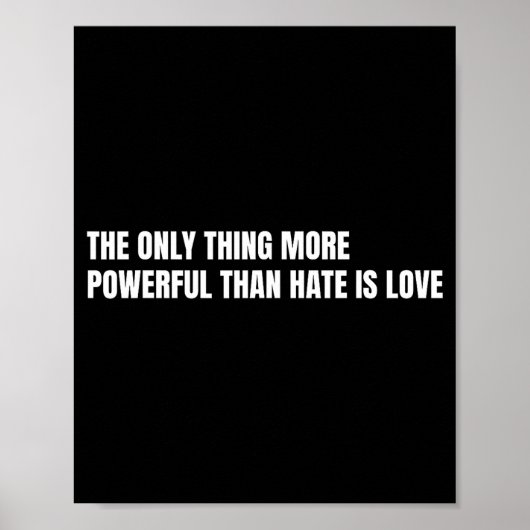 Het enige dat krachtiger is dan haat is liefde De Poster (Voorkant)
