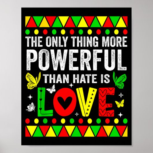 Het enige dat krachtiger is dan haat is liefdeDe Poster (Voorkant)