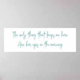 Het enige dat me hier houdt poster