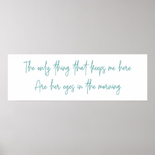 Het enige dat me hier houdt poster (Voorkant)