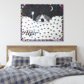 Het enige dat ogen ziet canvas afdruk (Insitu (Slaapkamer))