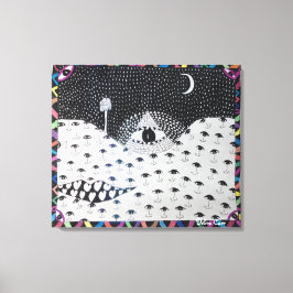 Het enige dat ogen ziet canvas afdruk