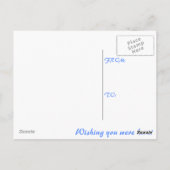 Het enige dat ontbreekt is jou. briefkaart (Achterkant)