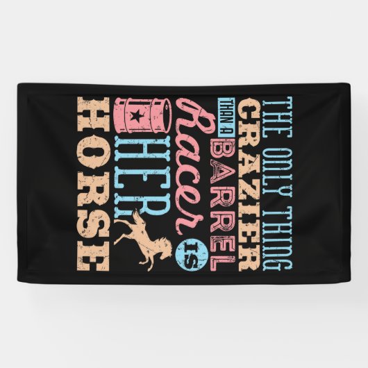 Het enige ding dat overkomt dan een racerpaard met spandoek (Horizontaal)