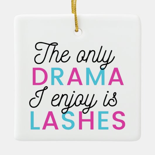 Het enige drama waar ik van hou, zijn zweepslagen keramisch ornament (Voorkant)