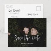 Het enige eenvoudige script Wedding Save The Date Briefkaart (Voorkant / Achterkant)