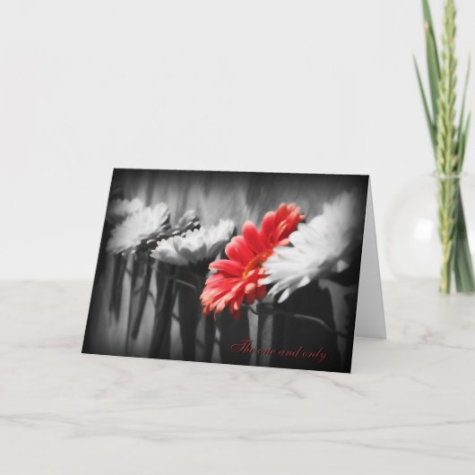 Het enige en enige Wenskaart Kaart (Voorkant)