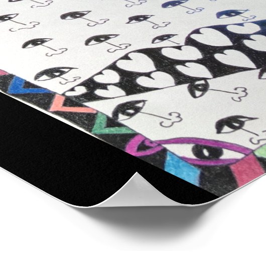 Het enige gezicht poster (Hoek)