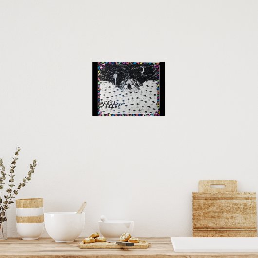 Het enige gezicht poster (Keuken)