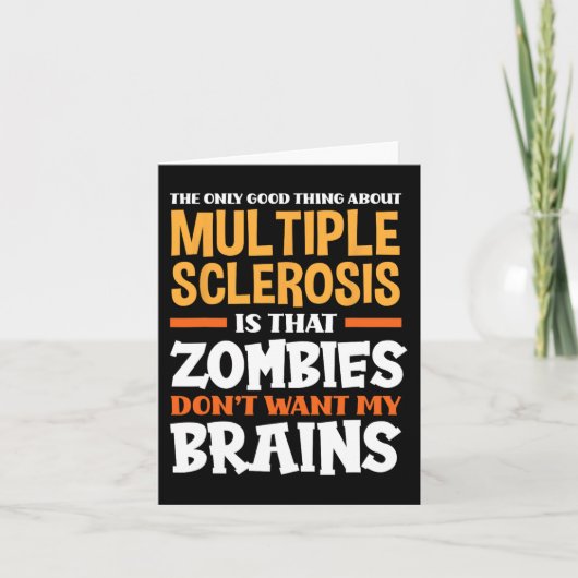 Het enige goede aan multiple sclerose plezier MS Kaart (Voorkant)