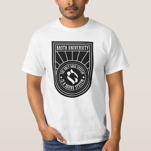 Het enige goede systeem is een geluidssysteem regg t-shirt (Voorkant)