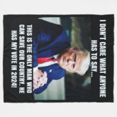 HET ENIGE MAN DAT ONS KAN REDDEN FLEECE DEKEN (Voorkant (Horizontaal))