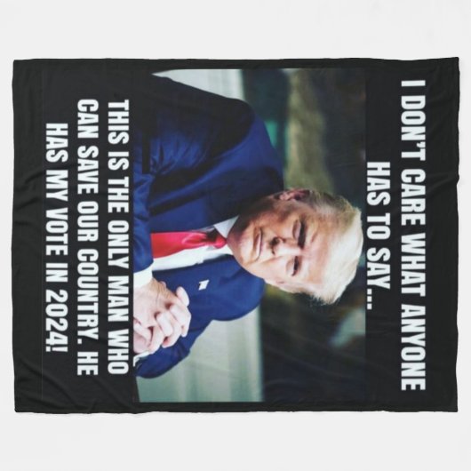 HET ENIGE MAN DAT ONS KAN REDDEN FLEECE DEKEN (Voorkant (Horizontaal))