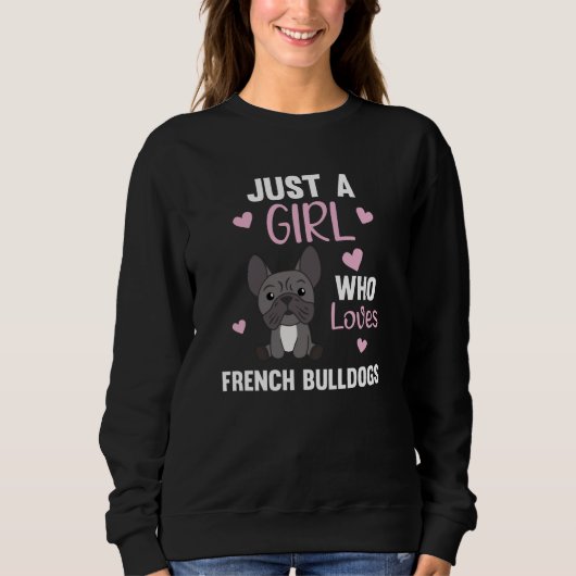 Het enige meisje van de Franse bulledogs houdt van Trui (Voorkant)