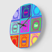 Het enige ontwerp van de tijdalarmklok noteert grote klok (Hoek)