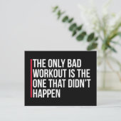 Het enige slechte citaat van de Gym van de Werking Briefkaart (Staand voorkant)