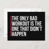 Het enige slechte citaat van de Gym van de Werking Briefkaart (Voorkant / Achterkant)