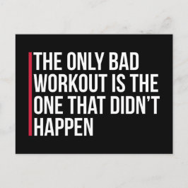 Het enige slechte citaat van de Gym van de Werking Briefkaart