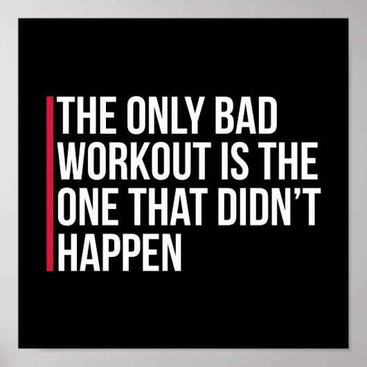 Het enige slechte citaat van de Gym van de Werking Poster (Voorkant)