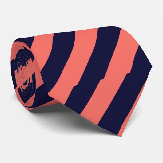 Het enige Stropdas van de marine en van de Koral g (Opgerold)