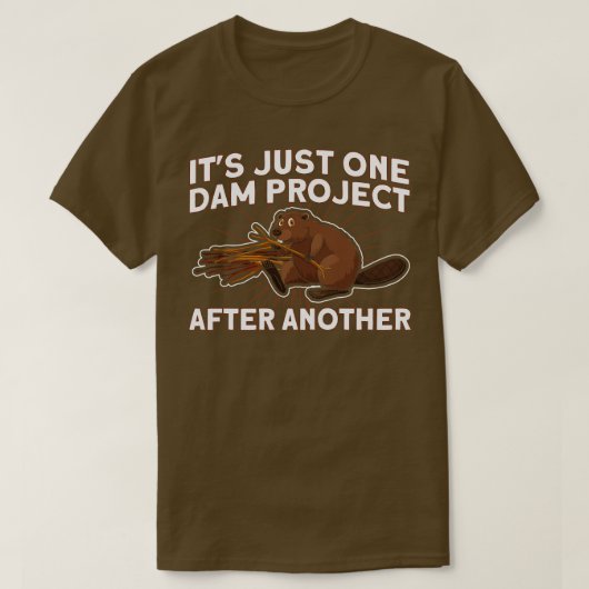 Het enige stuwdamproject na een ander hout t-shirt (Design voorkant)