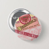 Het enige supermeisje ronde button 5,7 cm (Voorkant /achterkant)