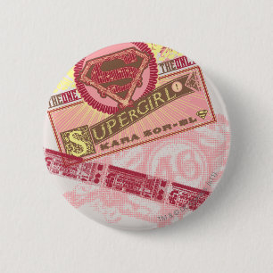 Het enige supermeisje ronde button 5,7 cm