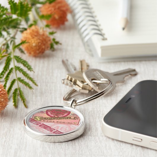 Het enige supermeisje sleutelhanger (Zijkant)