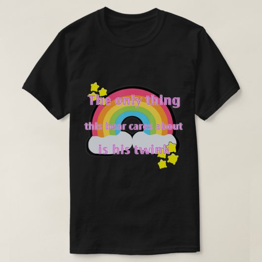 Het enige waar dit Beer om geeft is zijn tweeling T-shirt (Design voorkant)