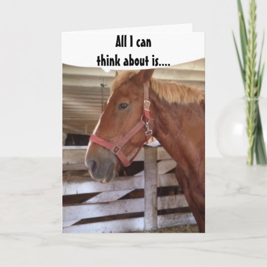 HET ENIGE WAAR IK AAN KAN DENKEN IS "JIJ" FEESTDAGEN KAART (Voorkant)