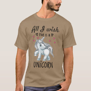 Het enige waar ik naar verlang is een Eenhoorn T-shirt