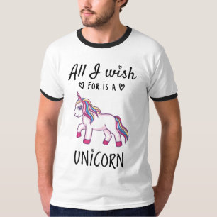 Het enige waar ik naar verlang is een Eenhoorn T-shirt