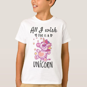 Het enige waar ik naar verlang is een Eenhoorn T-shirt