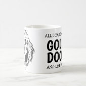 Het enige waar ik om geef is... Golden Doodle Magische Mok (Center)