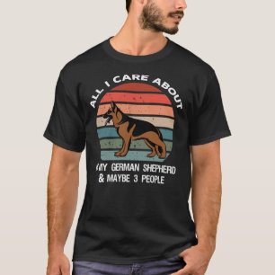 Het enige waar ik om geef is mijn Duitse kudde &am T-shirt