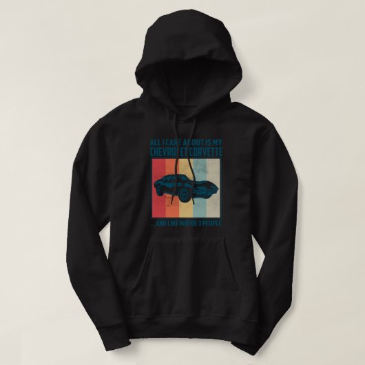 Het enige waar ik om geef is mijn Pontiac GTO en m Hoodie (Design voorkant)
