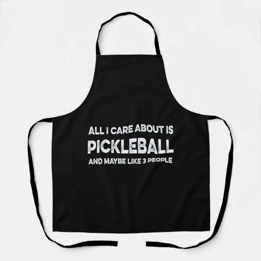 Het enige waar ik om geef is pickleball schort (Voorkant)
