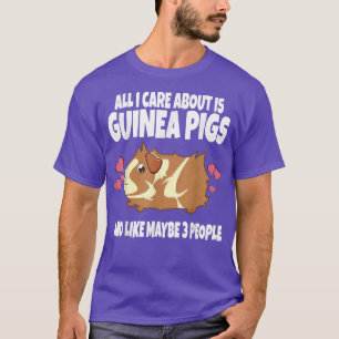 Het enige waar ik om geef zijn cavia's enzo 3 mens t-shirt