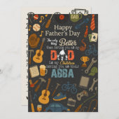 Het enige wat beter is dan jou als mijn vader Abba Kaart (Voorkant / Achterkant)