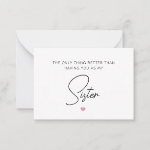 Het enige wat beter is dan jou te hebben, zwangers notitiekaartje