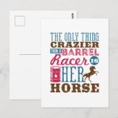 Het enige wat Crazier is dan Barrel Racer is haar Briefkaart (Voorkant / Achterkant)
