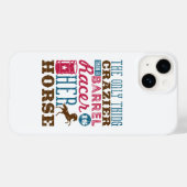 Het enige wat Crazier is dan Barrel Racer is haar  Case-Mate iPhone Case (Achterkant (horizontaal))