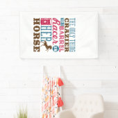 Het enige wat Crazier is dan Barrel Racer is haar  Spandoek (Insitu)