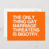 HET ENIGE WAT DE BEDREIGINGEN VAN DE MARRIAGE IS B BRIEFKAART (Voorkant / Achterkant)