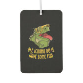 Het enige wat Iguana doet, is wat plezier - reptie Luchtverfrisser (Voorkant)