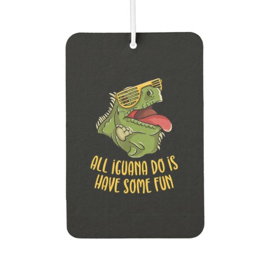Het enige wat Iguana doet, is wat plezier - reptie Luchtverfrisser (Voorkant)
