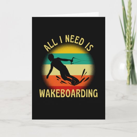 Het enige wat ik nodig heb is een retro wakeboard kaart (Voorkant)