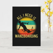 Het enige wat ik nodig heb is een retro wakeboard kaart (Gele Bloem)